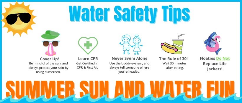 Water Safety Tips & Reminders Water Safety Tips & Reminders